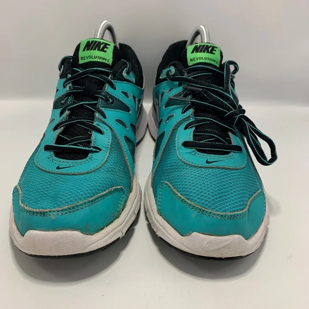 Nike Revolution 2 Womens Sz 9.5 Running Shoes 725167-414 Teal Athletic Sneakers